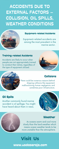 ACCIDENTS DUE TO EXTERNAL FACTORS – COLLISION, OIL SPILLS, WEATHER CONDITIONS