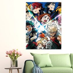 My Hero Academia Poster Art Wall Poster Sticky Poster Gift for Fans What Makes a Hero Poster