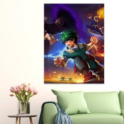 My Hero Academia Poster Art Wall Poster Sticky Poster Gift for Fans Cool My Hero Poster $25.95