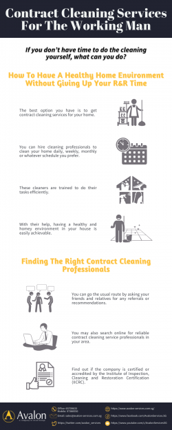 Contract Cleaning Services For The Working Man