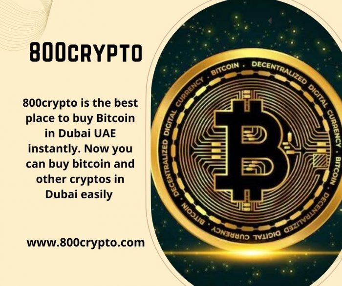 Sell and Buy Bitcoin in Dubai at 800crypto