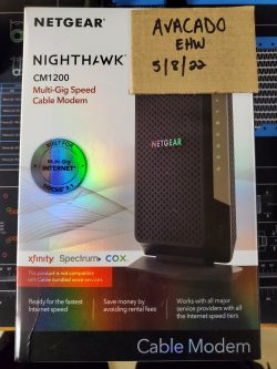 Used Netgear Nighthawk CM1200 Cable Modem