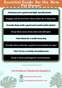 Pet Products Wholesale Suppliers – Tips for the New Pet Owner