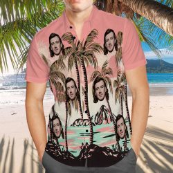 Morgan Wallen Hawaiian Shirt Pink Coconut Grove Hawaiian Shirt