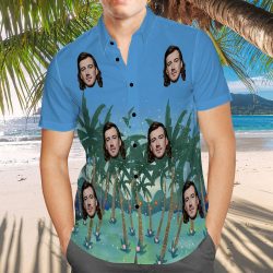 Morgan Wallen Hawaiian Shirt Blue Coconut Grove Hawaiian Shirt