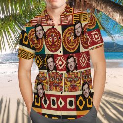 Morgan Wallen Hawaiian Shirt Retro Patterns Hawaiian Shirt
