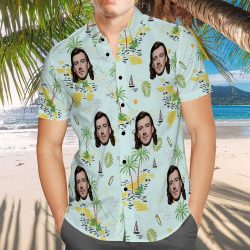 Morgan Wallen Hawaiian Shirt Chinoiserie Beach Print Hawaiian Shirt