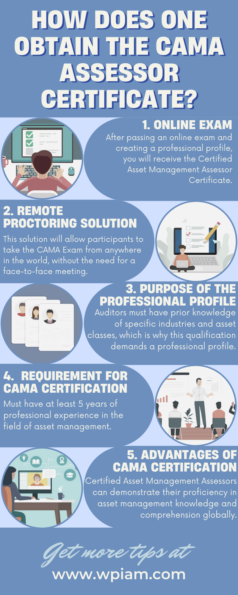 HOW DOES ONE OBTAIN THE CAMA ASSESSOR CERTIFICATE?