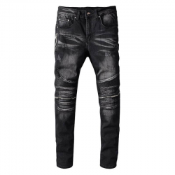 “Razor” Distressed Biker Jeans