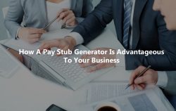 How A Pay Stub Generator Is Advantageous To Your Business