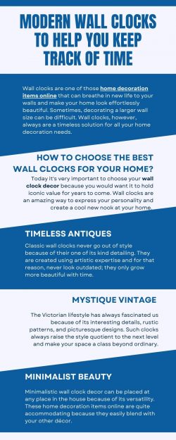 Modern Wall Clocks to Help You Keep Track of Time