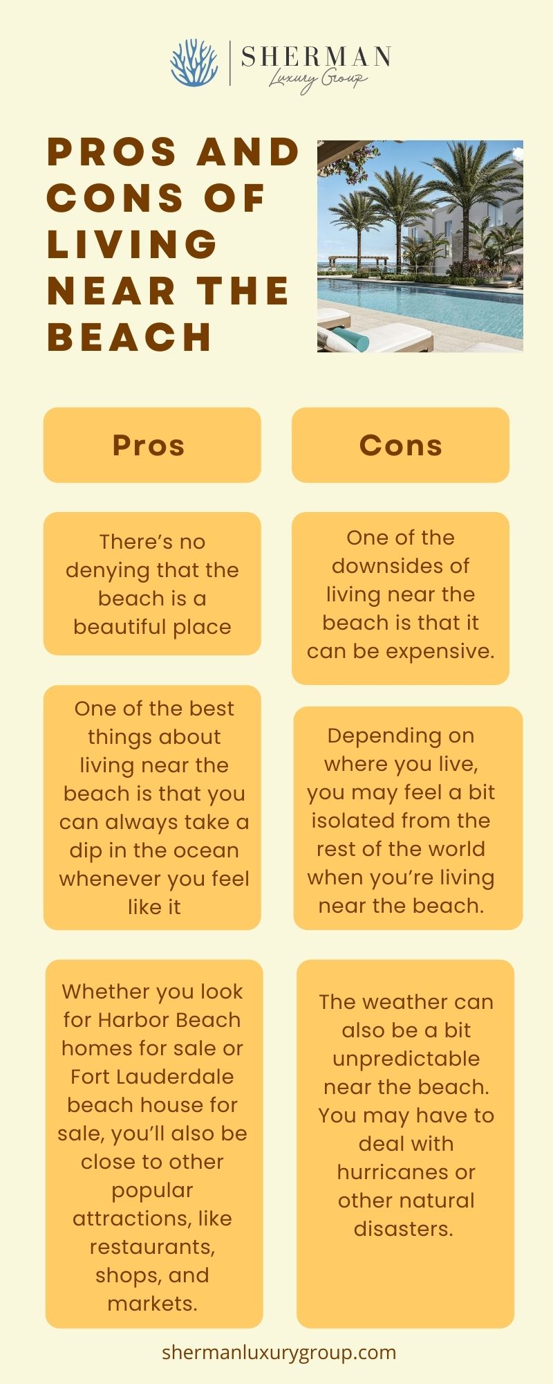 Pros and Cons of Living Near The Beach