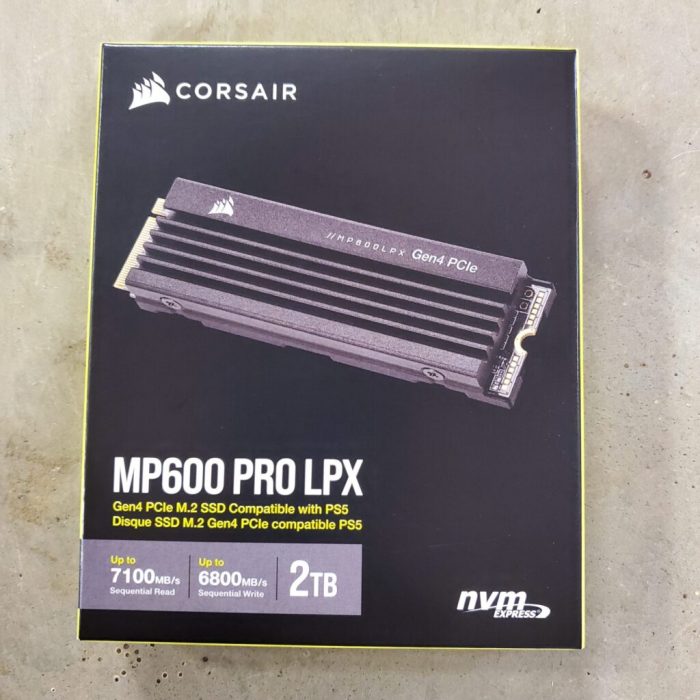 Corsair MP600 Pro LPX NVMe 4.0
