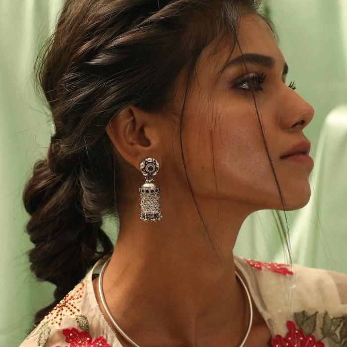 Shop Indian Silver Jhumka Earrings Online