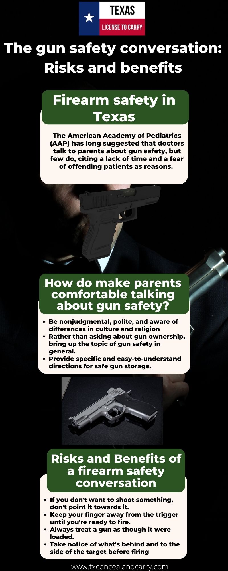 The gun safety conversation: Risks and benefits