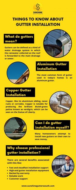 Things To Know About Gutter Installation