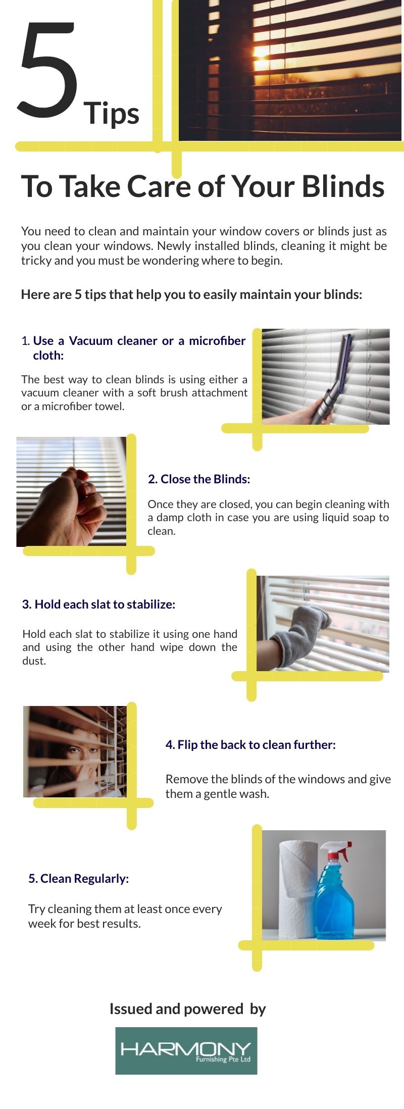 5 Tips to Take Care of Your Blinds