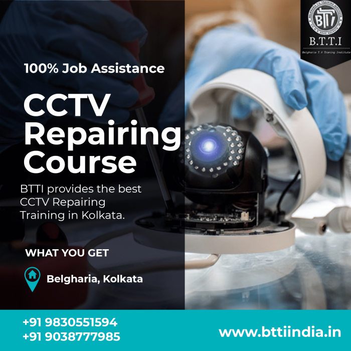 CCTV Repairing Course in Kolkata | CCTV Repairing Training