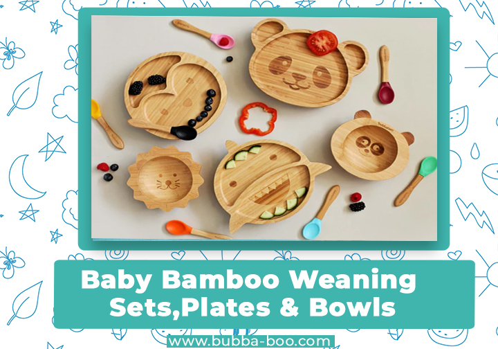 Baby Bamboo Weaning Sets, Plates & Bowls
