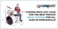Choose Rock Out Loud for the best Private Drum Lessons for all Ages in Morganville