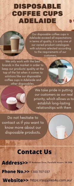 Check Out Our Best Selection of Disposable Coffee Cups Adelaide