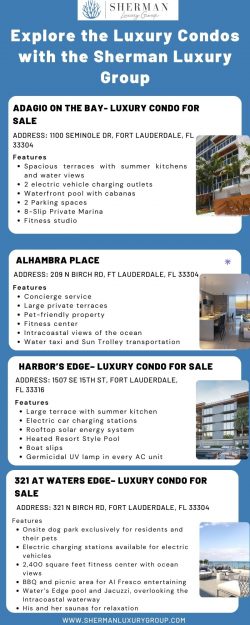 Explore the Luxury Condos with the Sherman Luxury Group