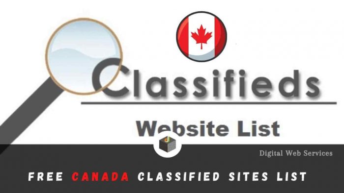 Free Canada Classified Sites List