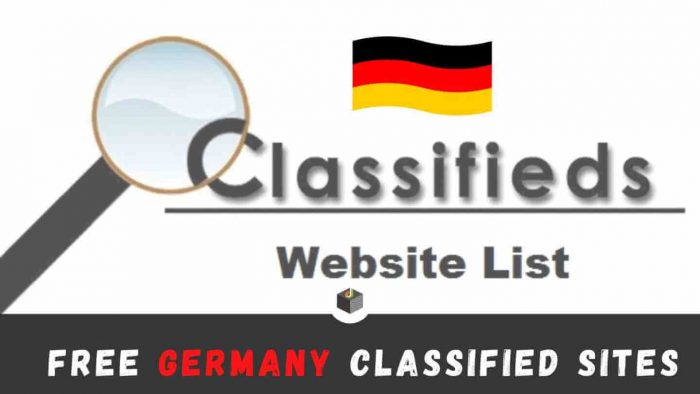 Free Germany Classified Sites List 2022