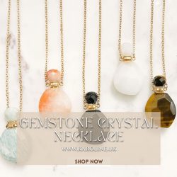 Gemstone Crystal Necklace For Men & Women
