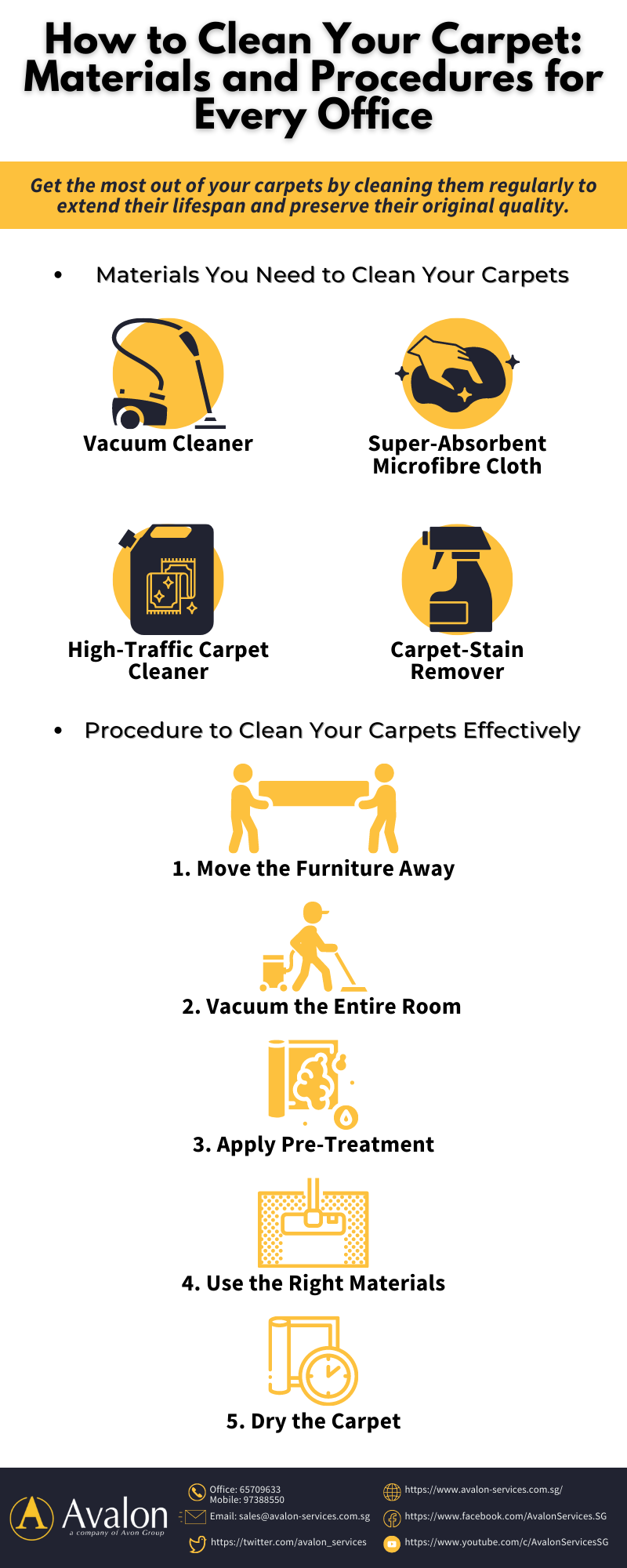 How to Clean Your Carpet: Materials and Procedures for Every Office