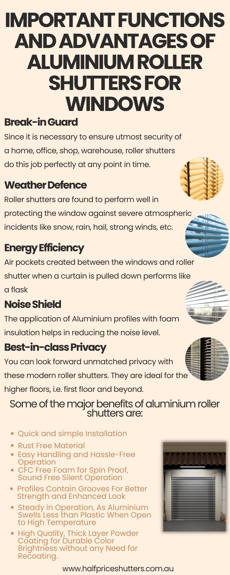 Important Functions and Advantages of Aluminium Roller Shutters for Windows