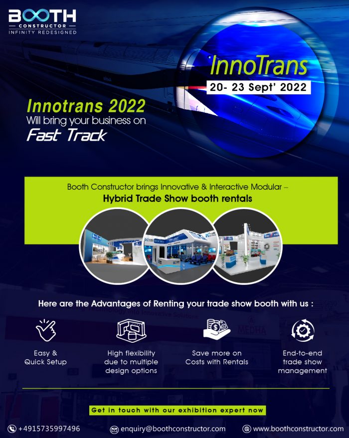 Get Trade Show Exhibit in InnoTrans with Booth Constructor