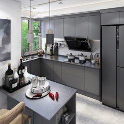 Modern Kitchen Cabinets Gray Color