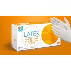 ASAP Powder Free Latex Gloves / 100 Gloves Per Box