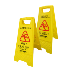 Wet Floor Sign / Dual Warning “A” Frame Sign