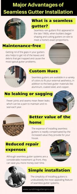 Major Advantages of Seamless Gutter Installation
