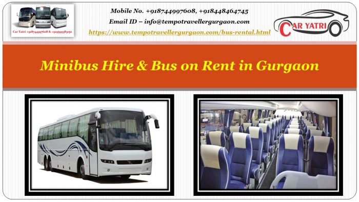 Minibus hire in Gurgaon