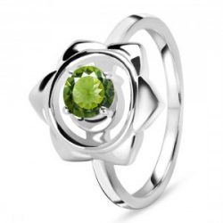 The Beautiful Gorgeous Silver Moldavite Ring