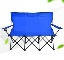 Reinforced Camping 2 Seats Chair With Sun Canopy