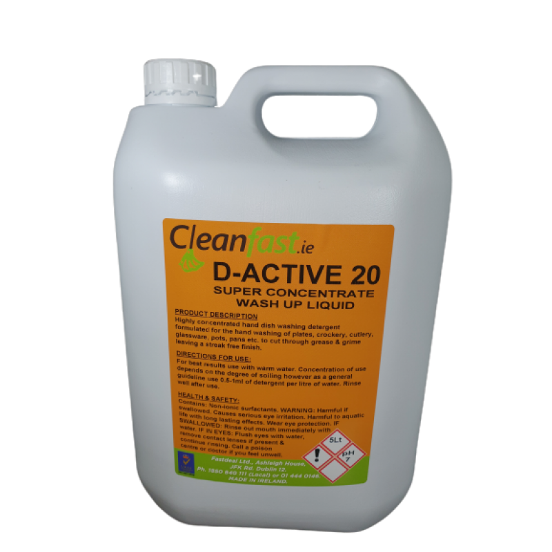 Cleanfast D-Active 20 Washing Up Liquid