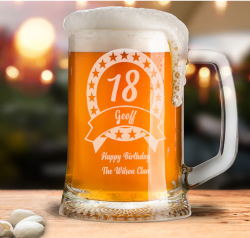 Buy Personalised Birthday Beer Tankard Gift For Boys 18th