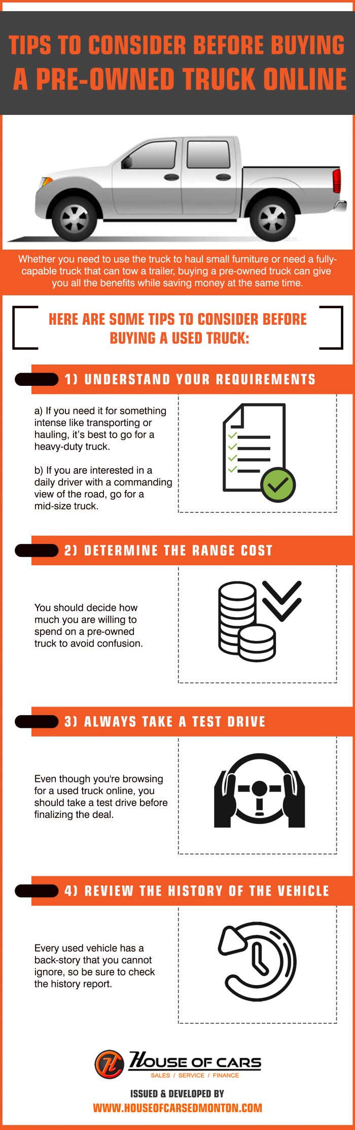 Tips to Consider Before Buying a Pre-owned Truck Online