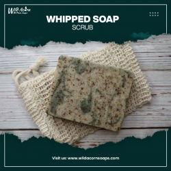Whipped soap scrub