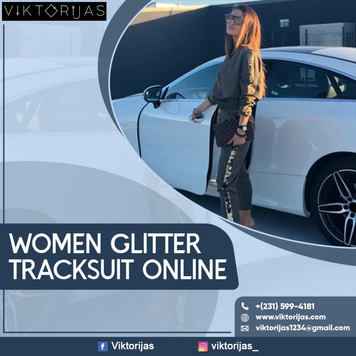 Women Glitter Tracksuit Online