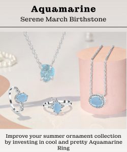 Buy Unique Aquamarine Gemstone Ring