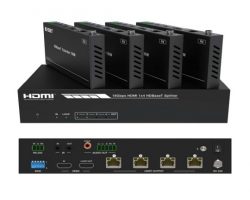 4K HDMI 2.0 4 PORT HDBASET EXTENDER OVER CAT 6 WITH 4 RECEIVERS