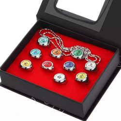 Naruto Ring Anime Peripheral Box Set Ring Necklace Cosplay Props