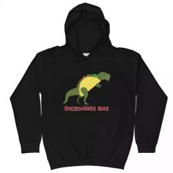 adult dinosaur hoodie, Tacosaurus Rex Kids Hoodie