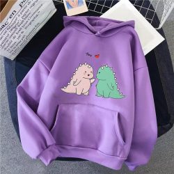 dinosaur hoodie, Dinosaur Oversized Cartoon Hoodie