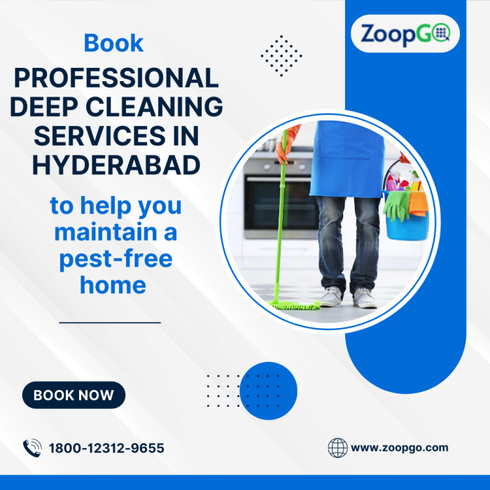 Book professional deep cleaning services in Hyderabad to help you maintain a pest-free home
